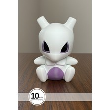 Pokemon Chibi Stili Mewtwo Masa Figürü (10CM) – Pokemon Koleksiyon Için Figür / Oyuncak