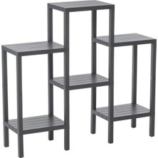 Zenvia 6 Raflı - Gri Modüler Ünite Plastik 108X100X29 cm (4887) ZNVA-GO3146