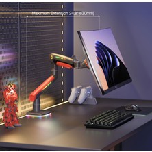 WİderMarkt Nb Monitör Kolu 32–60 Inç Rgb Heavy Duty | 360° Dönebilen Profesyonel Monitör Standı |20 kg Kapasite