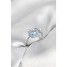 Shopwave Gümüş Renk Balık Kuyruğu Okyanus Model Kadın Yüzük