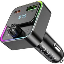 Özgürce Kablosuz Araç Içi Fm Transmitter ve Usb-Pd 30W Hızlı Şarj Aleti