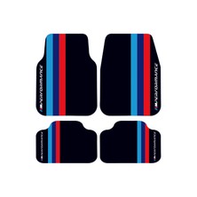 Özgürce Siyah M Desenli Oto Paspas, Leke Tutmaz, Dekoratif Araç Halısı