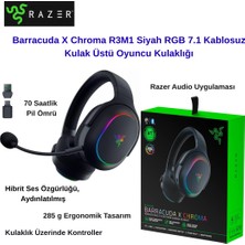 Razer Barracuda x Chroma R3M1 Siyah Rgb 7.1 Kablosuz Kulak Üstü Oyuncu Kulaklığı + Oyuncu Mouse Hediye