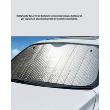 Zenvia Araba Güneşliği Alüminyum Yansıtıcı Yüzeyle Etkili Isı Koruması Znv-Tcndym