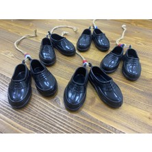 Özgürce 5'li Minyatür Kara Lastik Modeli Dikiz Aynası Duvar Süsü Seti