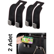 Özgürce 2'li Siyah Süet Oto Koltuk Başlığı Askısı, Güvenle Kullanım