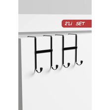 Normadia Iki Adet Kapı Arkası Askılık, Dayanıklı Metal Portmanto Organizer