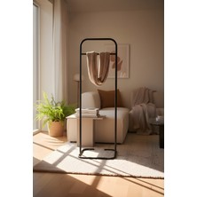 Normadia Şık Siyah Tekli Konfeksiyon Askısı, Ayaklı Elbise Askılığı