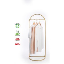 Normadia Şık Oval Askılık, Altın Renkli Elbise ve Konfeksiyon Askılığı