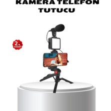 Zero Land Storozde Video Çekim Kiti Tripod LED Işık Harici Mikrofon ve Bluetooth Kumanda Seti