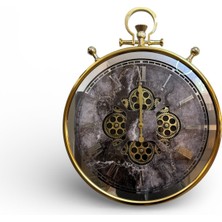 Mars Concept 45 cm Dokunmatik Işıklı Çarklı Duvar Saati | 3 Kademeli Led, Hareketli Mekanizmalı Dekoratif Duvar Saati