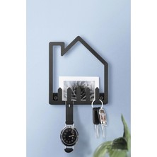 Normadia Modern Dekoratif Metal Duvar Askısı ve Raf Seti, Şık ve Kullanışlı Tasarım