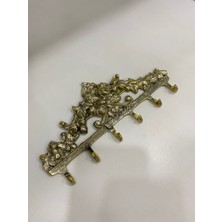 Normadia Şık Pirinç Döküm Güllü Anahtarlık ve Askılık Dekoru