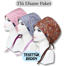 Doktorbonem Tesettür Beden 3'lü Efsane Paket Gülkurusu Çıtır Indigo Çıtır Kahverengi Çıtır Cerrahi Bone