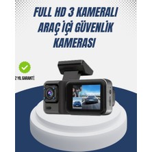 Zero Land Storozde 1080P Üç Kameralı Araç Kamerası Wi-Fi Destekli Park Modu ve G-Sensörlü