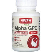 Jarrow Formulas (Özelsporcugıdaların'dan !!) Alpha Gpc  300MG  60 Veggie Capsul.abd Menşi.64.