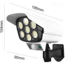 Zenvia Solar Lamba Kamera Görünümlü Duvar Lambası Dönebilen Bahçe Aydınlatması ZNV-HBY3245