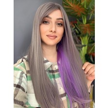 Aura Peruk Gri Mor Geçişlere Sahip Muhteşem Tina Modelimiz