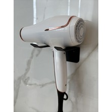 Normadia Metal Saç Kurutma Makinesi Tutucu, Banyo Organizer, Askı, 6X10X10.5 cm