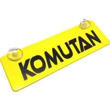 Özgürce Sarı Dekoratif Cam Plaka Vantuzlu 22X7.5CM, Şık ve Dayanıklı Tasarım