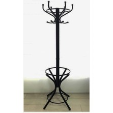 Normadia Şık Siyah Metal Portmanto, Ayaklı ve Çok Amaçlı Askılık