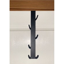 Normadia Metal Mat Siyah Amerikan Kapı Arkası Dikey Organizer Seti (2'li)