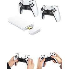 Marsilyan 4K Hd Görüntü Kaliteli Retro Game Stick 20000 Oyunlu Çift Kollu Beyaz Game Stick
