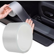 Otohousse Kapı Eşiği Tampon Bagaj Koruma Folyosu Karbon Folyo 5CMX5M Şeffaf