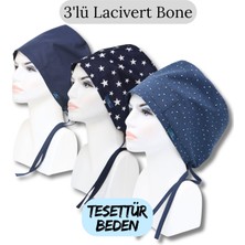 Doktorbonem Tesettür Beden 3'lü Lacivert Bone Lacivert Tek Renk Lacivert Büyük Yıldızlar Koyu Lacivert Yapraklar