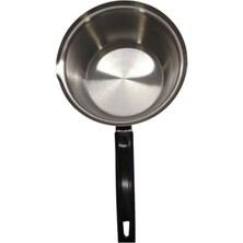 abnturk 18 cm Yüksek Kalite Aliminyum Paslanmaz Büyük Boy Tek Kulplu Sütlük Sosluk Mama Yapma Tavası