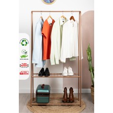 Normadia Şık Metal Ayaklı Çift Raflı Elbise Askılığı, Pratik ve Şık Tasarım