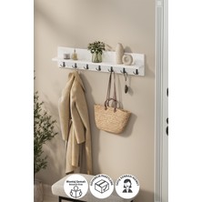 Normadia Beyaz Yıldız Portmanto Duvar Askılığı 91 Cm, Şık ve Fonksiyonel Tasarım