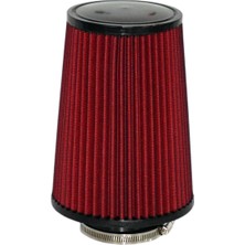 Carub Hava Filtresi Tuning Krom-Kırmızı Uzun 24CMX15CM (Giriş: 76MM) BR4686340