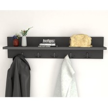 Normadia Modern Antrasit Duvar Askılığı, 80 Cm, Şık ve Kullanışlı Tasarım