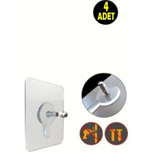 Normadia 4'lü Güçlü Vantuzlu Askı Seti, Şık ve Pratik Ev Dekorasyonu