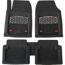 Özgürce Derin Havuzlu Krom Karbon Paspas, Mazda 323 1998-2003 Için Mükemmel Uyum