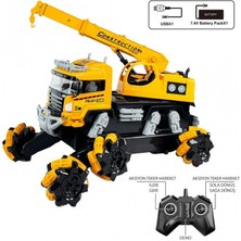 Mavi Su Dünyası Uzaktan Kumandalı Full Fonksiyon Şarjlı 2.4ghz 6 Teker Kamyon Kazıcı