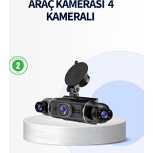 Zero Land Storozde 4 Kameralı Araç Içi Kamera 1080P Gps Takip Wifi Gece Görüşlü
