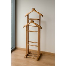 Normadia El Yapımı Ceviz Ahşap Çift Askılı Uşak Tasarımı