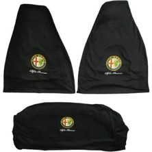 Özgürce Siyah Penye Servis Kılıfı, Şık ve Koruyucu Tasarım