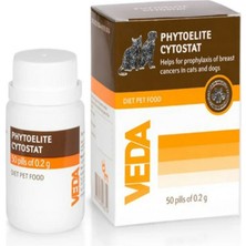 Veda Phytoelite Cytostat Premium Kedi ve Köpek Bitkisel Destek Tableti (Hücre ve Meme Sağlığı) - 50 Adet