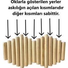 Normadia Şık Ahşap Duvar Askılığı, Elbise ve Portmanto Için Modern Tasarım