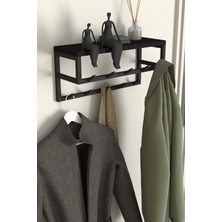 Normadia Modern Metal Raflı Duvar Askılığı, Koridor, Mutfak ve Banyo Için Şık Tasarım