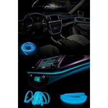 Özgürce 2 Metre Buz Mavi Araç Içi LED Şerit, Neon Işık, Modern ve Parlak Dekorasyon