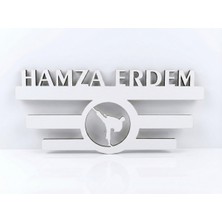 Normadia Kişiye Özel Ahşap Sporcu Madalyası Askısı, Karate ve Tekvando Figürlü