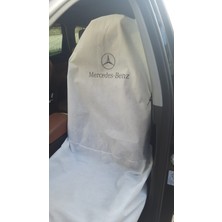 Özgürce Beyaz Tela Oto Servis Kılıfı, Çiftli Paket, Koruma ve Temizlik Için Ideal