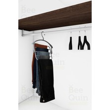 Normadia Çoklu Katlı Erkek Pantolon Askısı, Dolap Içi Düzenleyici Set