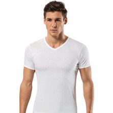 Erdem Erkek Modal V Yaka Kısa Kollu 6'lı Paket Tişört Atlet 1551