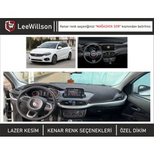 Özgürce Fiat Egea 2015-2020 Uyumlu Siyah Ekranlı Torpido Koruma Halısı