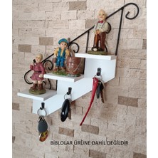 Normadia Merdiven Tasarımlı Çiçek Anahtarlık Askılığı Dekoratif Koleksiyon